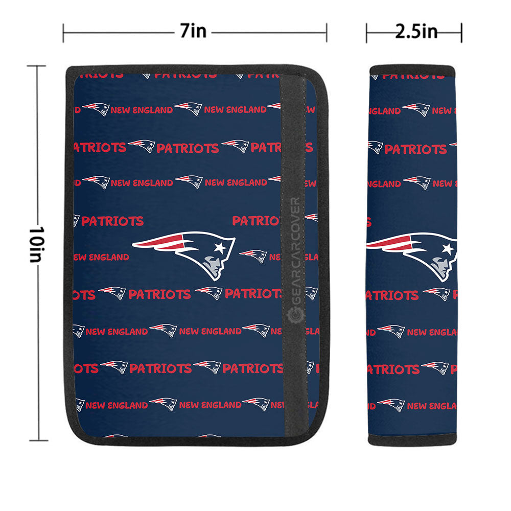 New England Patriots Seat Belt Covers Sporty Team Collection - Gearcarcover - 1