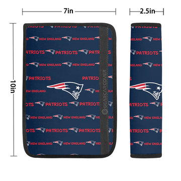 New England Patriots Seat Belt Covers Sporty Team Collection - Gearcarcover - 1
