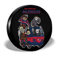 New England Patriots Spare Tire Covers Horror Characters Car Accessories - Gearcarcover - 3