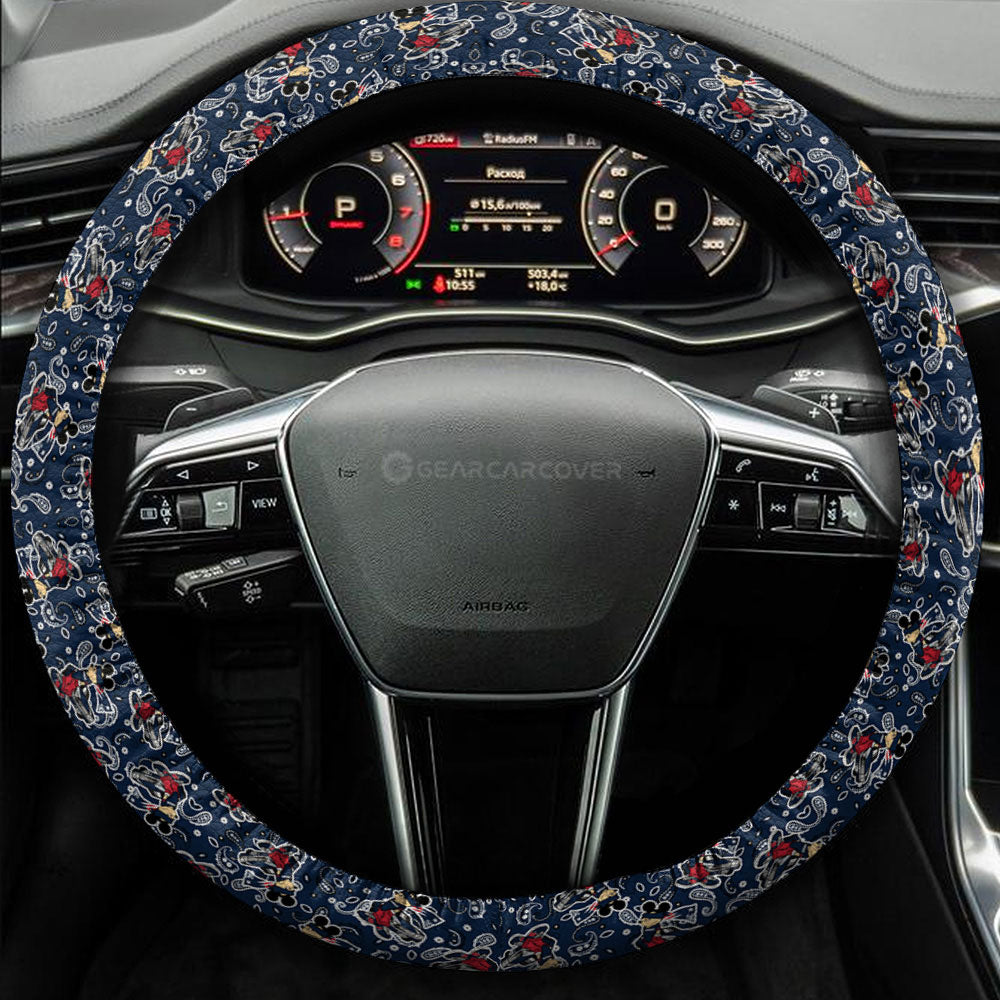 New England Patriots Steering Wheel Cover Cartoon Theme Collection - Gearcarcover - 3