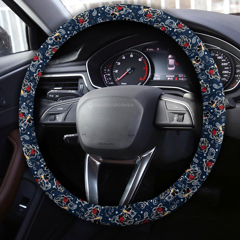 New England Patriots Steering Wheel Cover Cartoon Theme Collection - Gearcarcover - 4