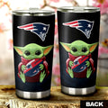 New England Patriots Tumbler Cup Custom Car Accessories For Fan - Gearcarcover - 2
