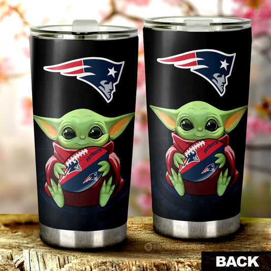 New England Patriots Tumbler Cup Custom Car Accessories For Fan - Gearcarcover - 2