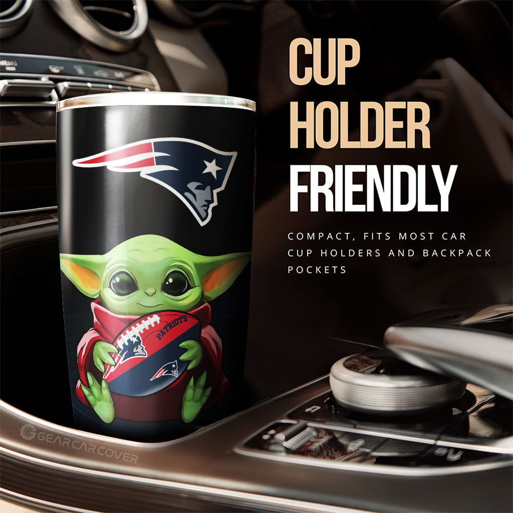 New England Patriots Tumbler Cup Custom Car Accessories For Fan - Gearcarcover - 3