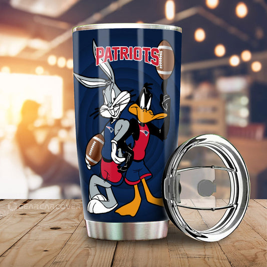 New England Patriots Tumbler Cup Custom Car Accessories - Gearcarcover - 2