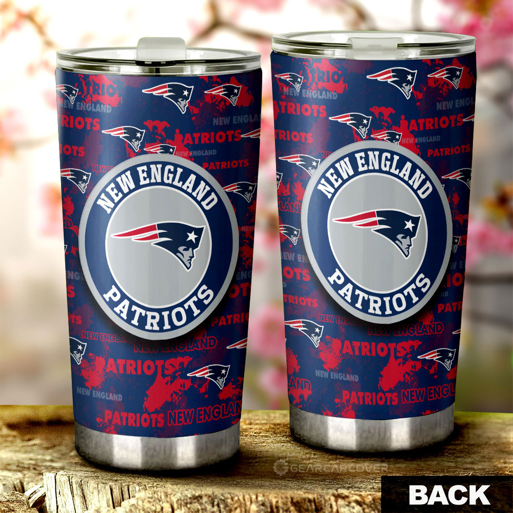 New England Patriots Tumbler Cup Custom Car Accessories - Gearcarcover - 2