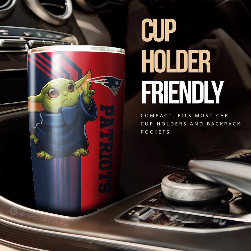 New England Patriots Tumbler Cup Custom Car Accessories - Gearcarcover - 3