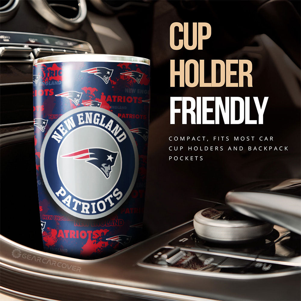 New England Patriots Tumbler Cup Custom Car Accessories - Gearcarcover - 3