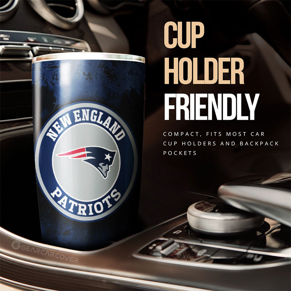 New England Patriots Tumbler Cup Custom Car Accessories - Gearcarcover - 3