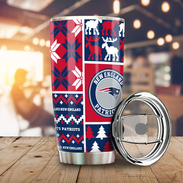 New England Patriots Tumbler Cup Custom Ugly Style Car Accessories - Gearcarcover - 1