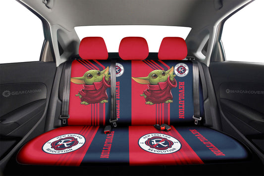 New England Revolution Car Back Seat Covers Custom Car Accessories - Gearcarcover - 2