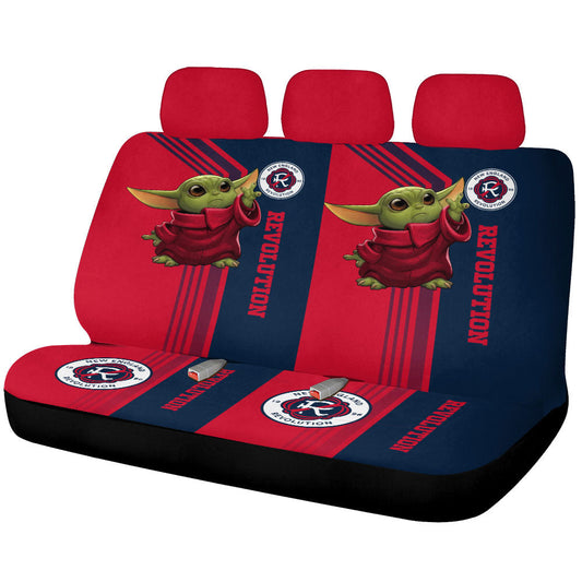 New England Revolution Car Back Seat Covers Custom Car Accessories - Gearcarcover - 1
