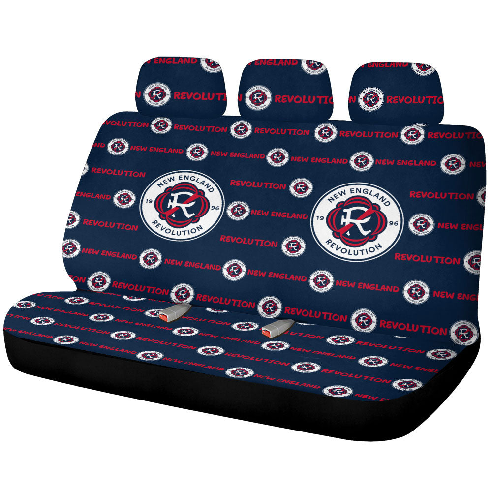 New England Revolution Car Back Seat Covers Sporty Team Collection - Gearcarcover - 1