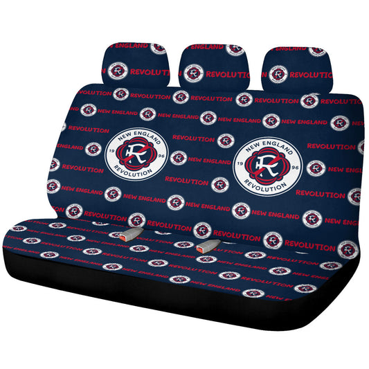 New England Revolution Car Back Seat Covers Sporty Team Collection - Gearcarcover - 1