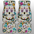 New England Revolution Car Floor Mats Custom Sugar Skull Car Accessories - Gearcarcover - 1