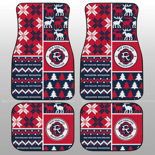 New England Revolution Car Floor Mats Custom Ugly Style Car Accessories - Gearcarcover - 1