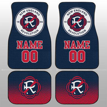 New England Revolution Car Floor Mats Sporty Team Collection - Gearcarcover - 1