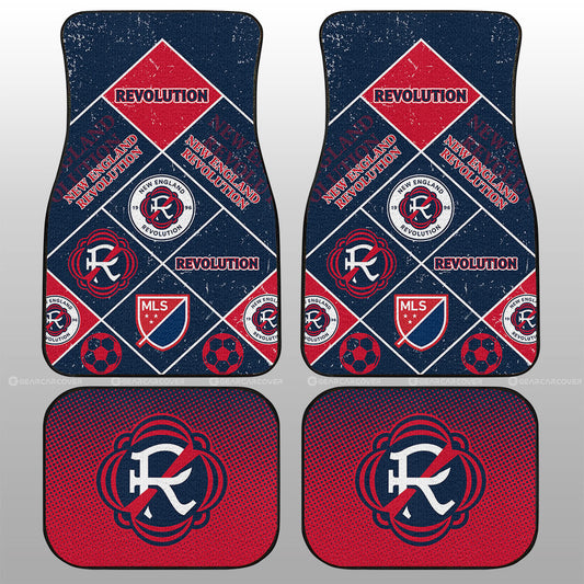 New England Revolution Car Floor Mats Sporty Team Collection - Gearcarcover - 1