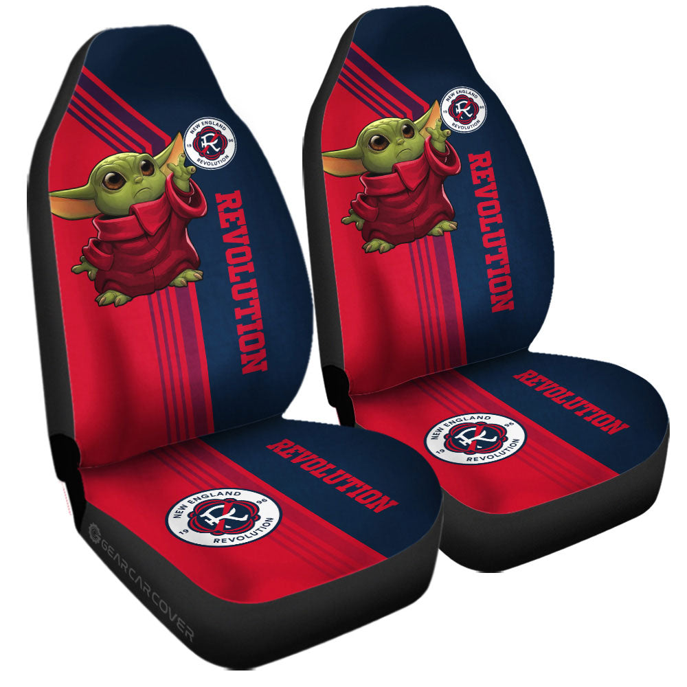 New England Revolution Car Seat Covers Baby Yoda Car Accessories - Gearcarcover - 3