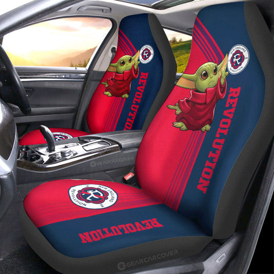 New England Revolution Car Seat Covers Baby Yoda Car Accessories - Gearcarcover - 1