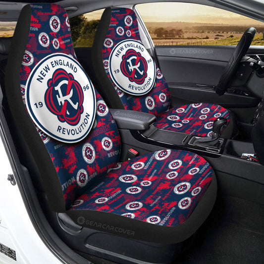 New England Revolution Car Seat Covers Custom Car Accessories - Gearcarcover - 2