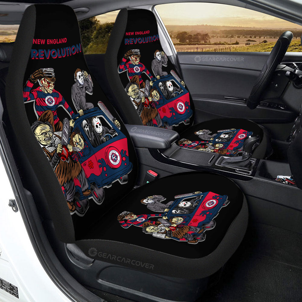 New England Revolution Car Seat Covers Custom Car Accessories - Gearcarcover - 2