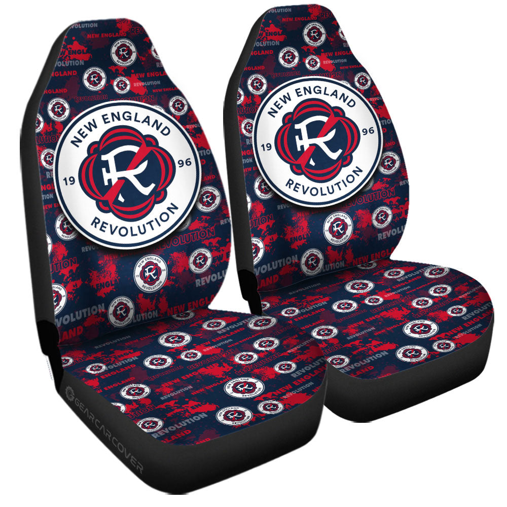 New England Revolution Car Seat Covers Custom Car Accessories - Gearcarcover - 3