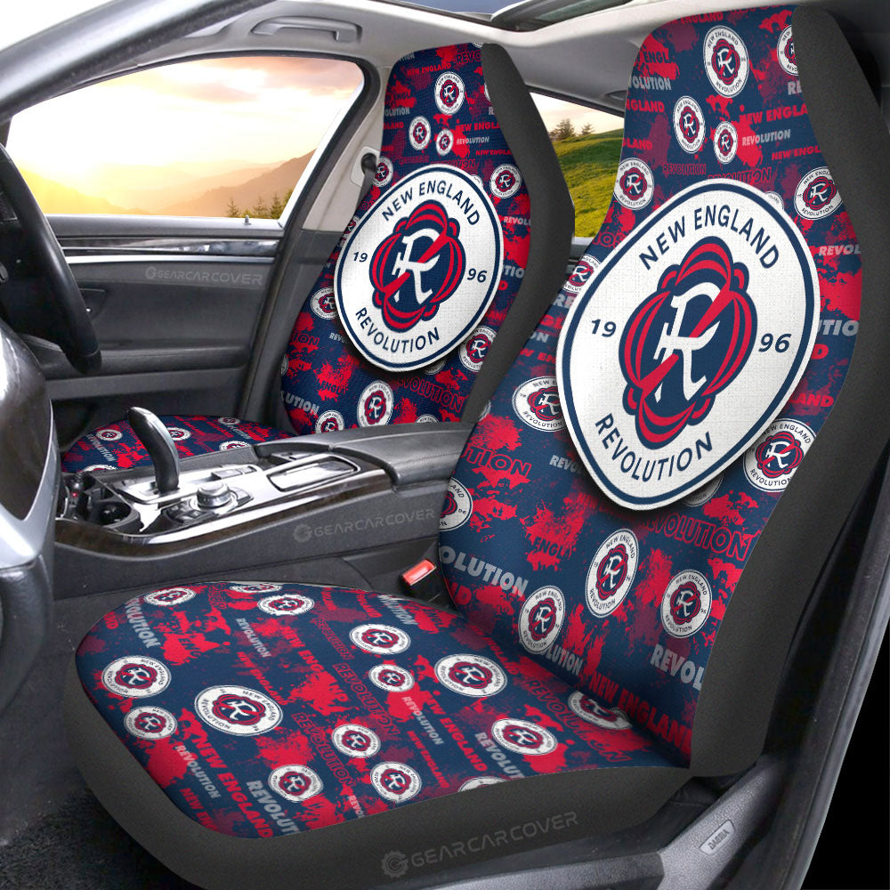 New England Revolution Car Seat Covers Custom Car Accessories - Gearcarcover - 1
