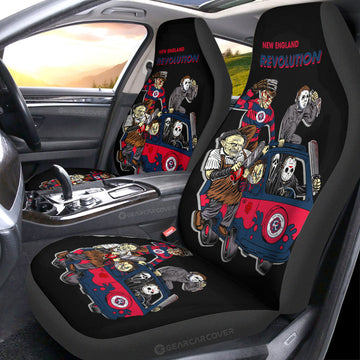 New England Revolution Car Seat Covers Custom Car Accessories - Gearcarcover - 1