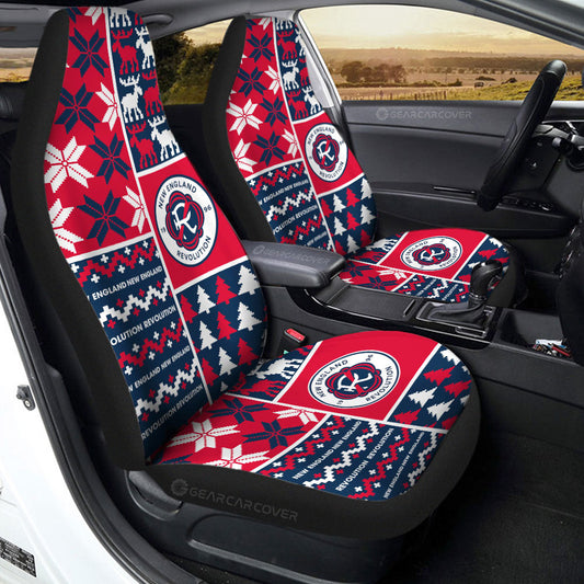 New England Revolution Car Seat Covers Custom Ugly Style Car Accessories - Gearcarcover - 2