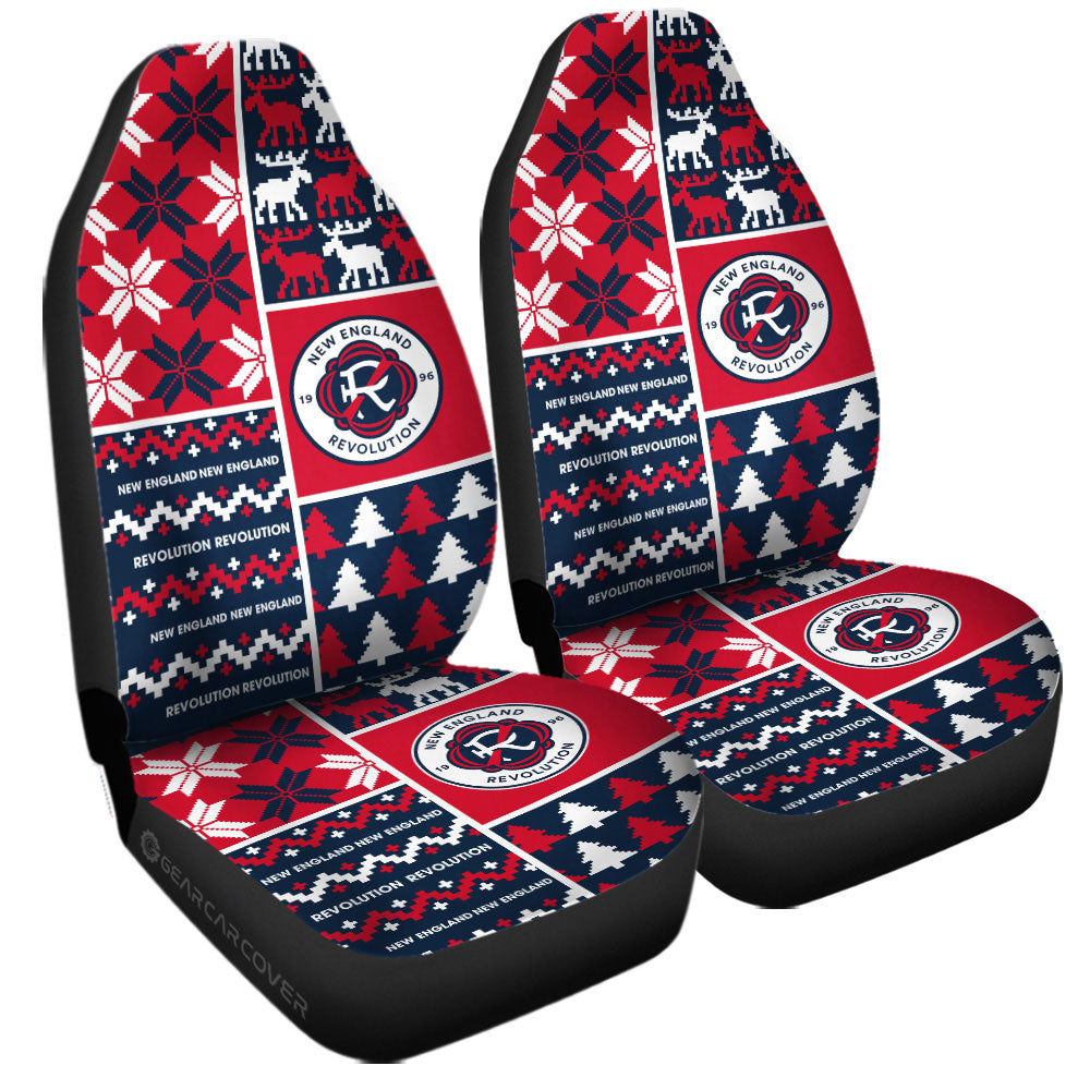 New England Revolution Car Seat Covers Custom Ugly Style Car Accessories - Gearcarcover - 3