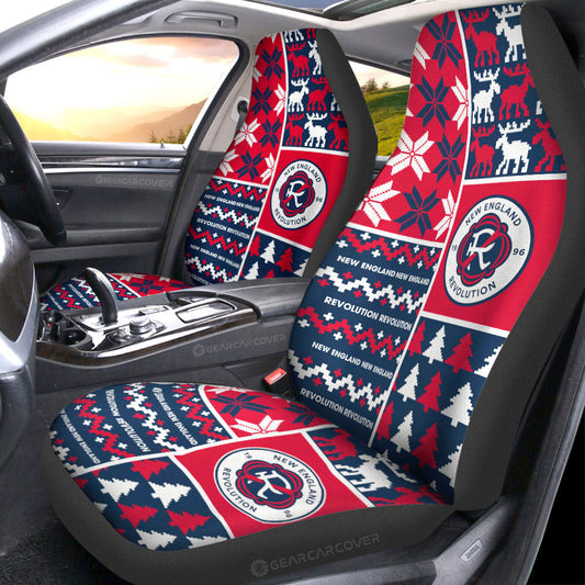 New England Revolution Car Seat Covers Custom Ugly Style Car Accessories - Gearcarcover - 1