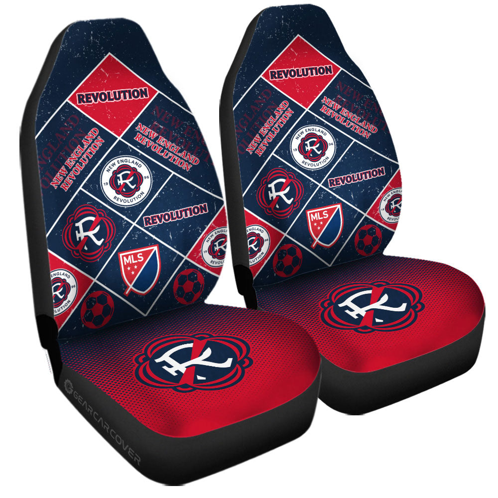New England Revolution Car Seat Covers Sporty Team Collection - Gearcarcover - 3