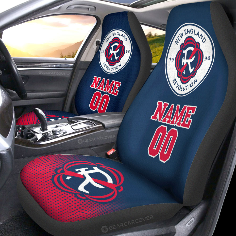 New England Revolution Car Seat Covers Sporty Team Collection - Gearcarcover - 1
