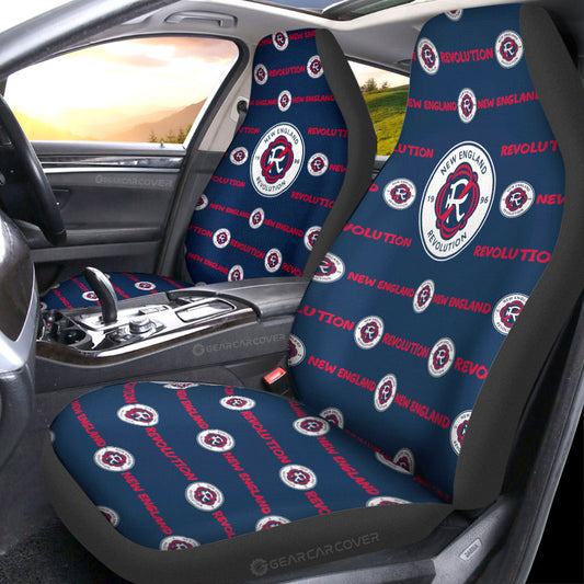 New England Revolution Car Seat Covers Sporty Team Collection - Gearcarcover - 1