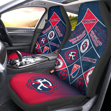 New England Revolution Car Seat Covers Sporty Team Collection - Gearcarcover - 1
