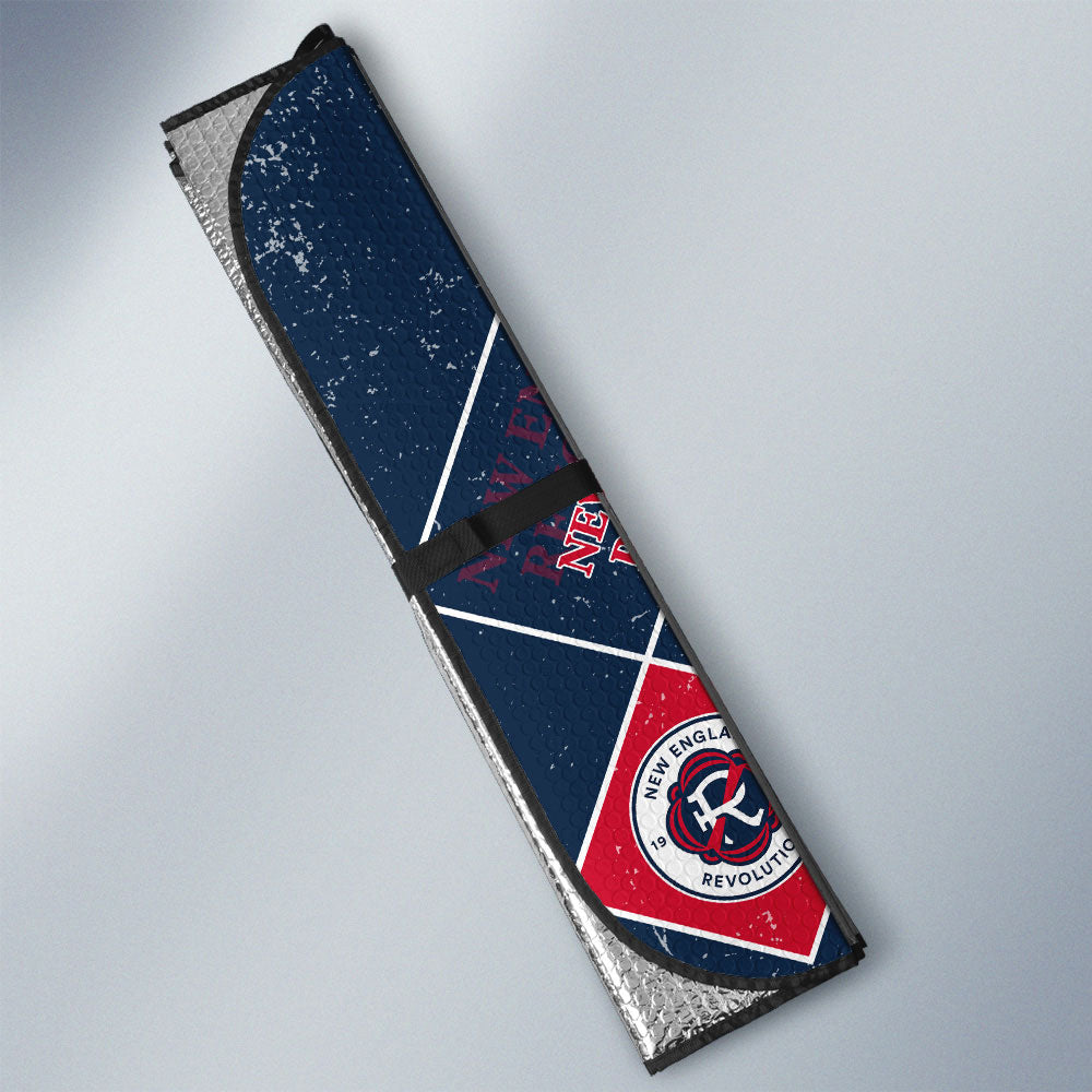 New England Revolution Car Sunshade Sporty Team Collection - Gearcarcover - 3