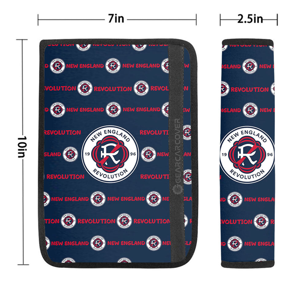 New England Revolution Seat Belt Covers Sporty Team Collection - Gearcarcover - 1