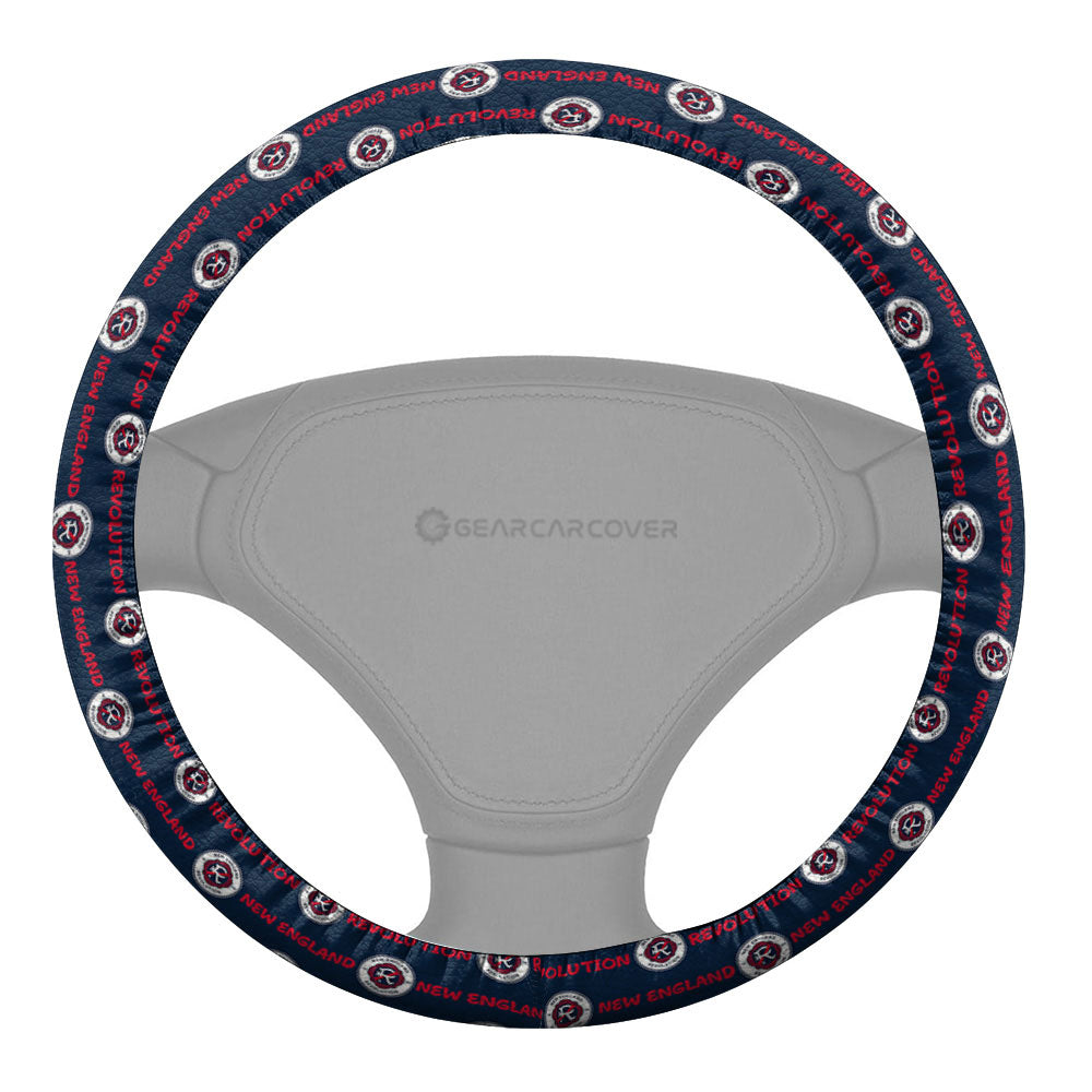 New England Revolution Steering Wheel Cover Sporty Team Collection - Gearcarcover - 2