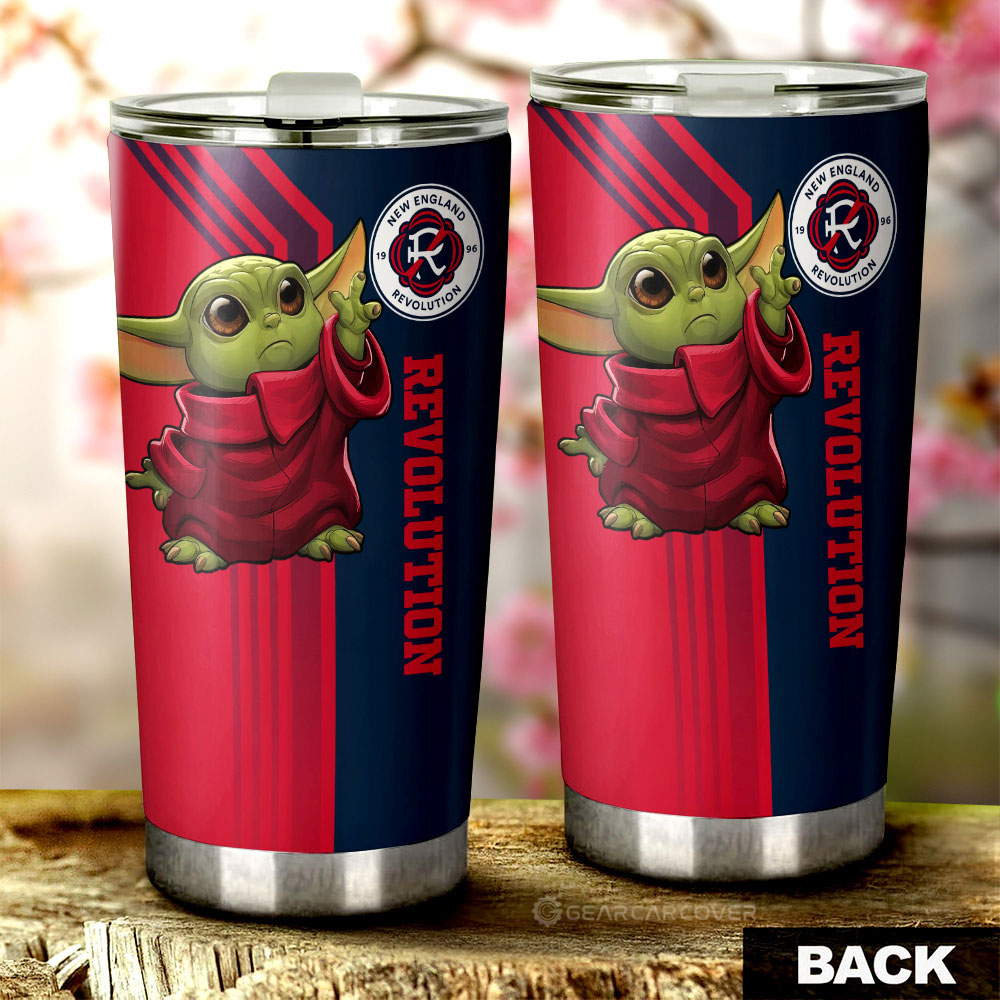 New England Revolution Tumbler Cup Custom Car Accessories - Gearcarcover - 2