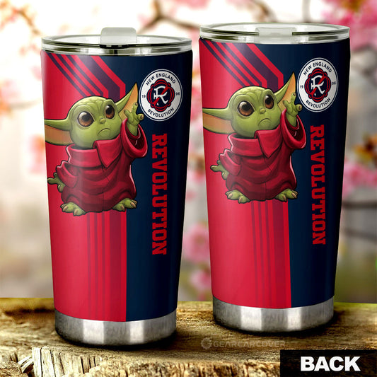 New England Revolution Tumbler Cup Custom Car Accessories - Gearcarcover - 2