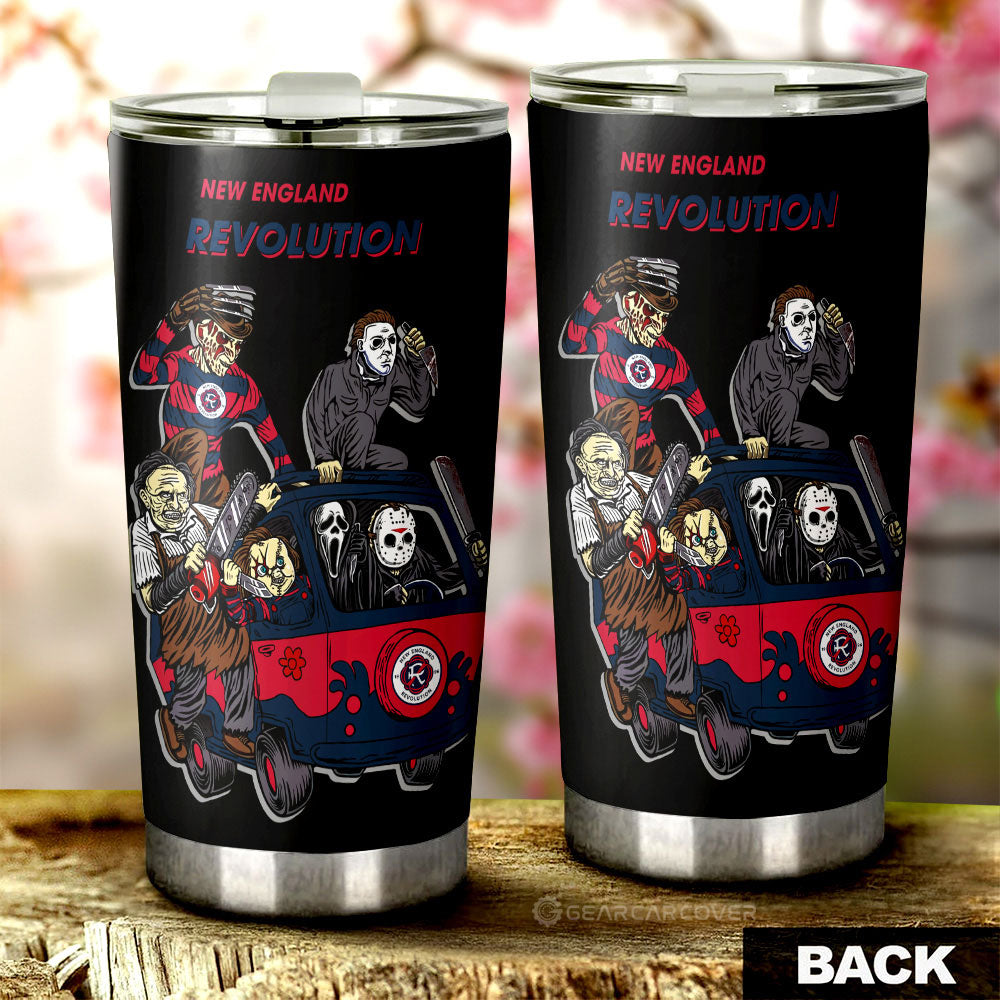 New England Revolution Tumbler Cup Custom Car Accessories - Gearcarcover - 2