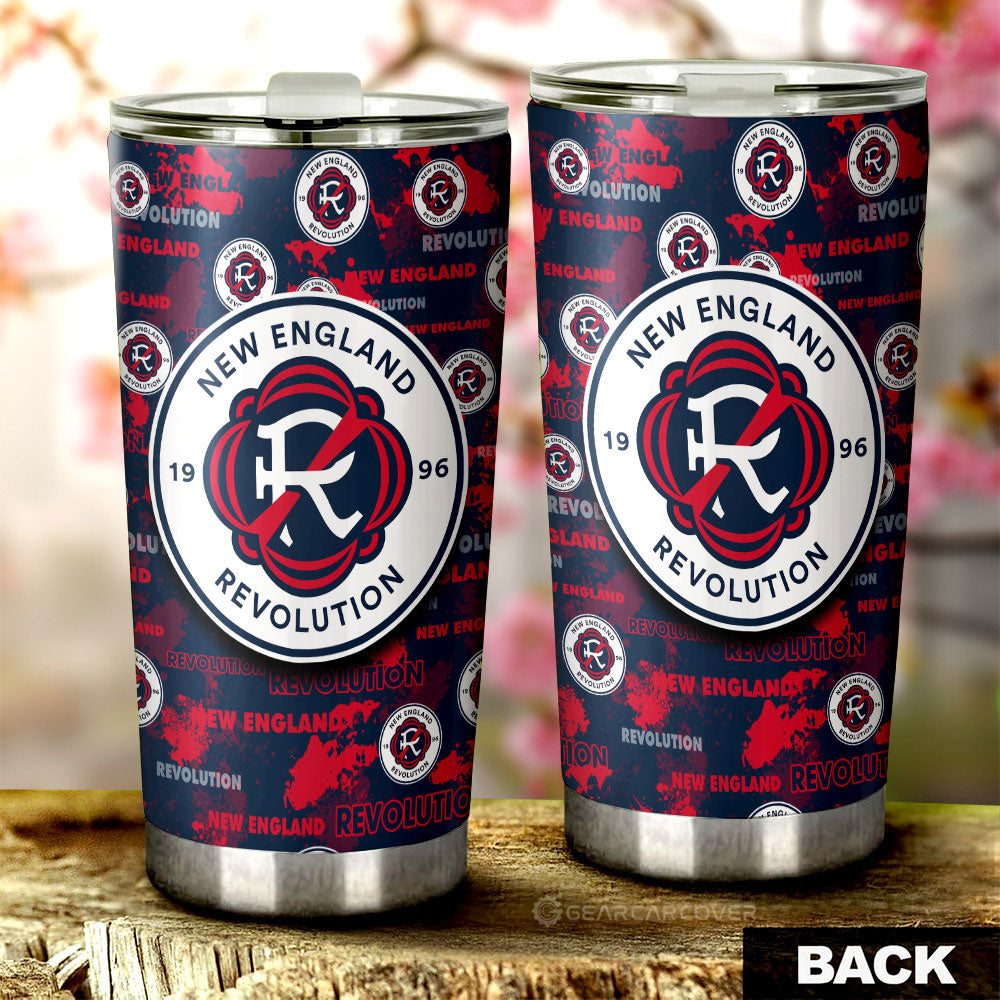 New England Revolution Tumbler Cup Custom Car Accessories - Gearcarcover - 2