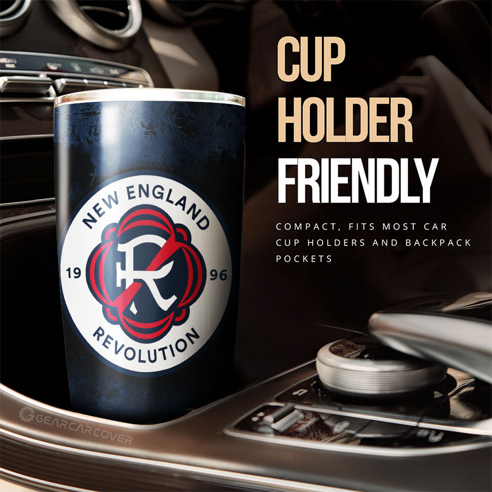 New England Revolution Tumbler Cup Custom Car Accessories - Gearcarcover - 3