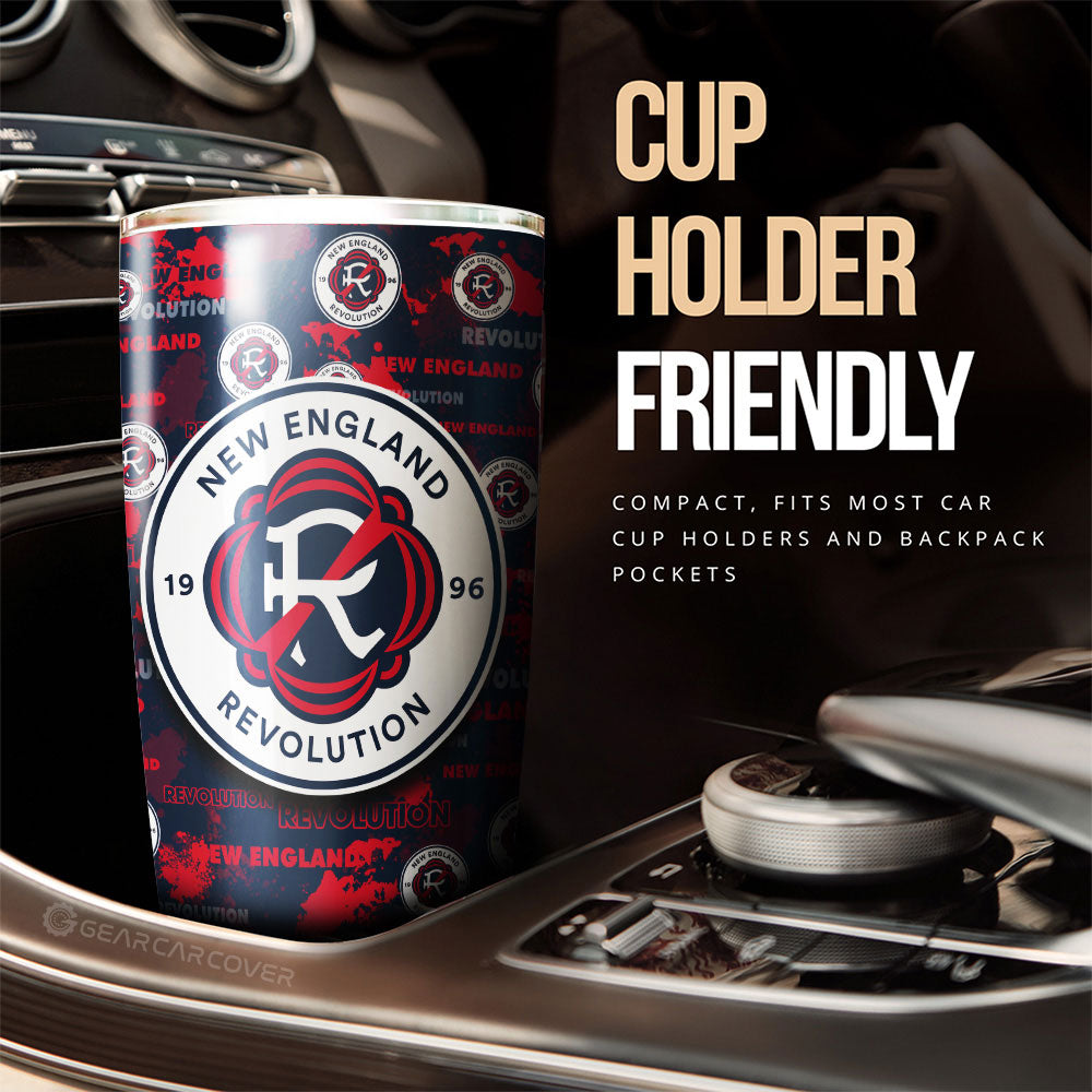 New England Revolution Tumbler Cup Custom Car Accessories - Gearcarcover - 3