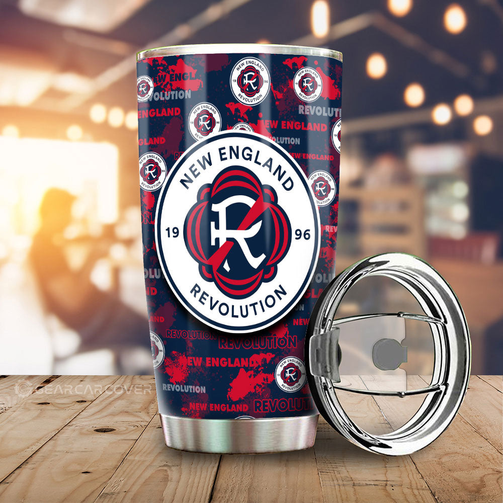 New England Revolution Tumbler Cup Custom Car Accessories - Gearcarcover - 1