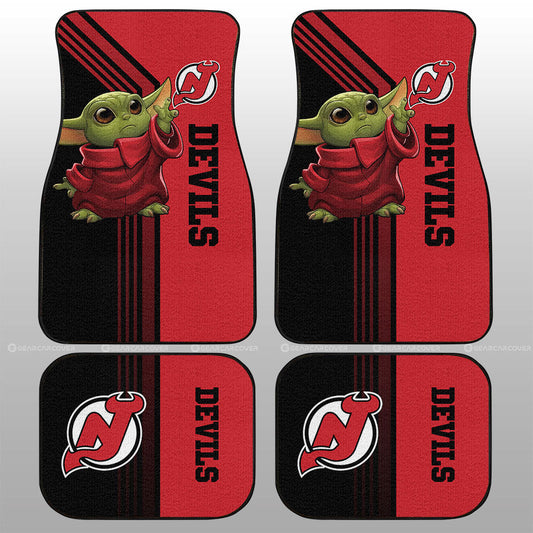 New Jersey Devils Car Floor Mats Custom Car Accessories - Gearcarcover - 1
