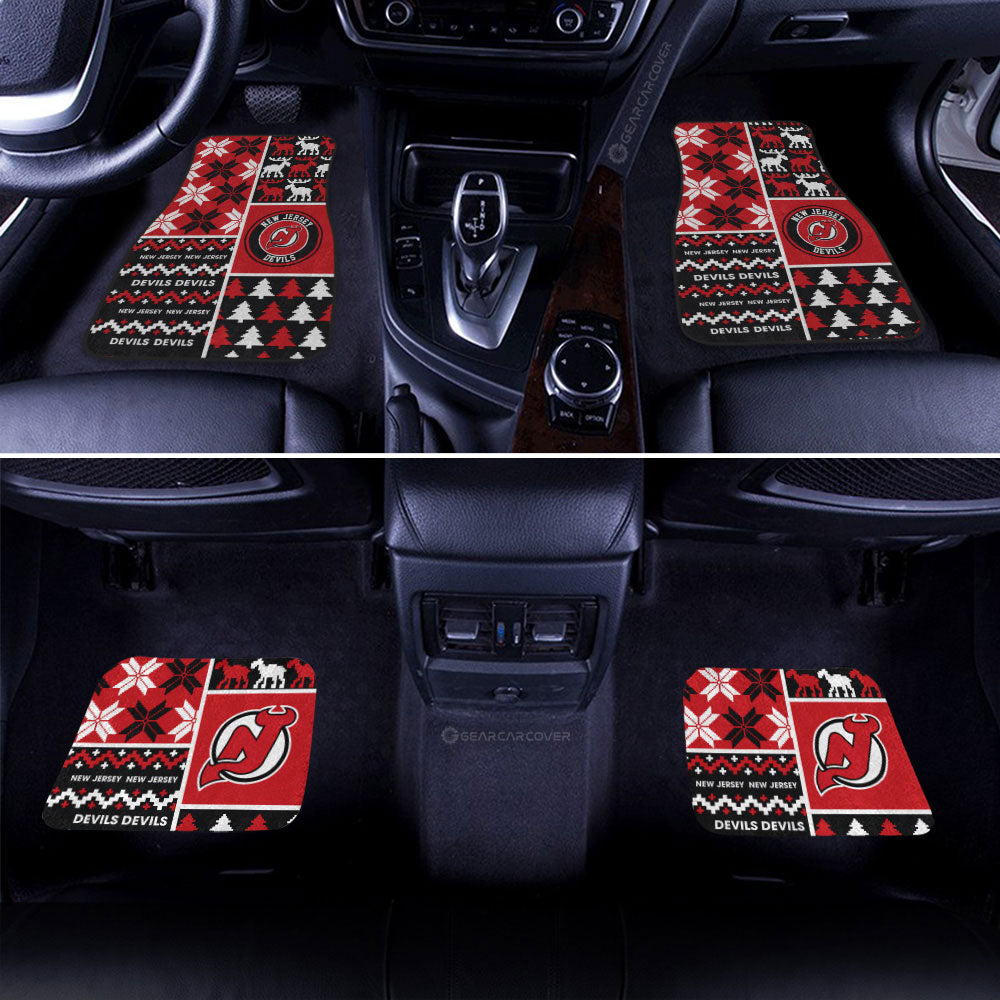 New Jersey Devils Car Floor Mats Custom Ugly Style Car Accessories - Gearcarcover - 2