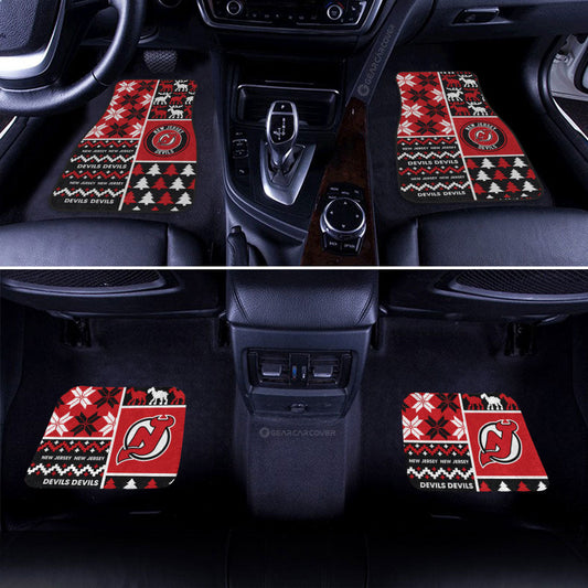 New Jersey Devils Car Floor Mats Custom Ugly Style Car Accessories - Gearcarcover - 2