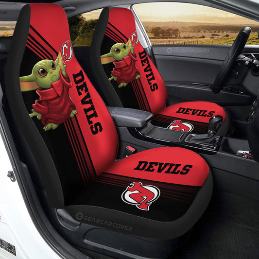 New Jersey Devils Car Seat Covers Baby Yoda Car Accessories - Gearcarcover - 2